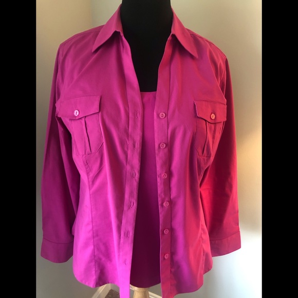 Chico’s Pink Top Set - Picture 1 of 6